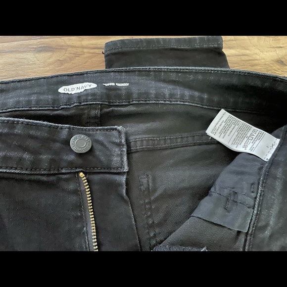 Black old navy skinny jeans - Picture 2 of 2